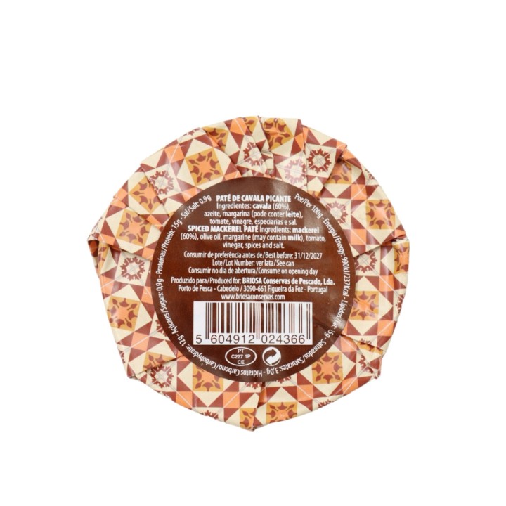 Briosa Gourmet Mackerel Spicy Pâté