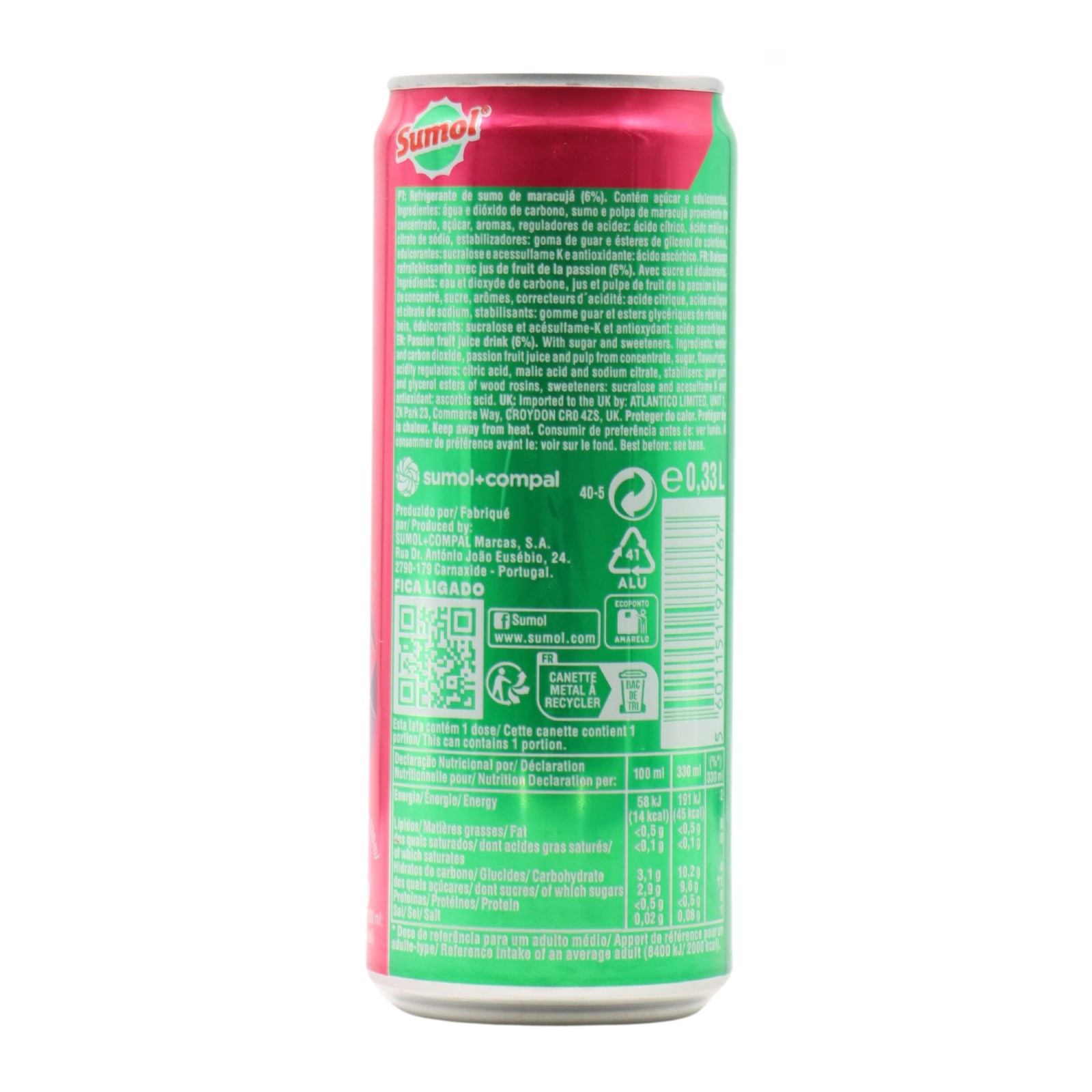 Sumol Passionsfruchtsaft in der Dose