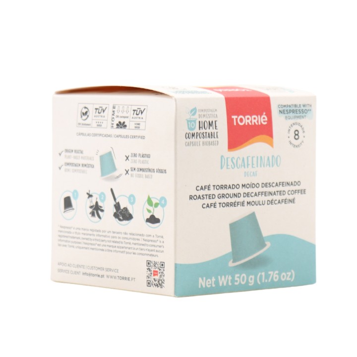 Torrié Expresso Decaf Compostabile Compatibile con Nespresso 10 unità
