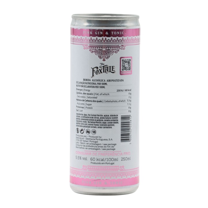 The Foxtale Pink Gin&Tonic in can