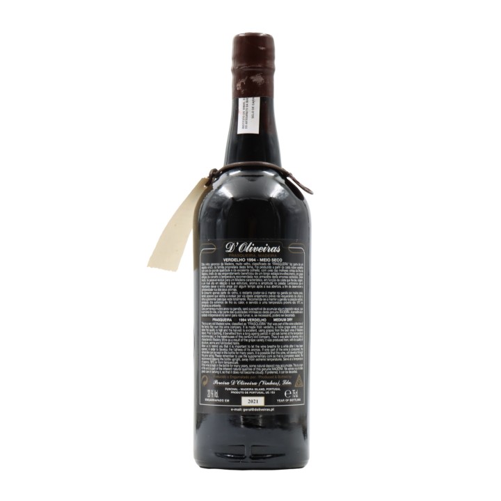 D´Oliveiras Verdelho Medium Dry Madeira 1994