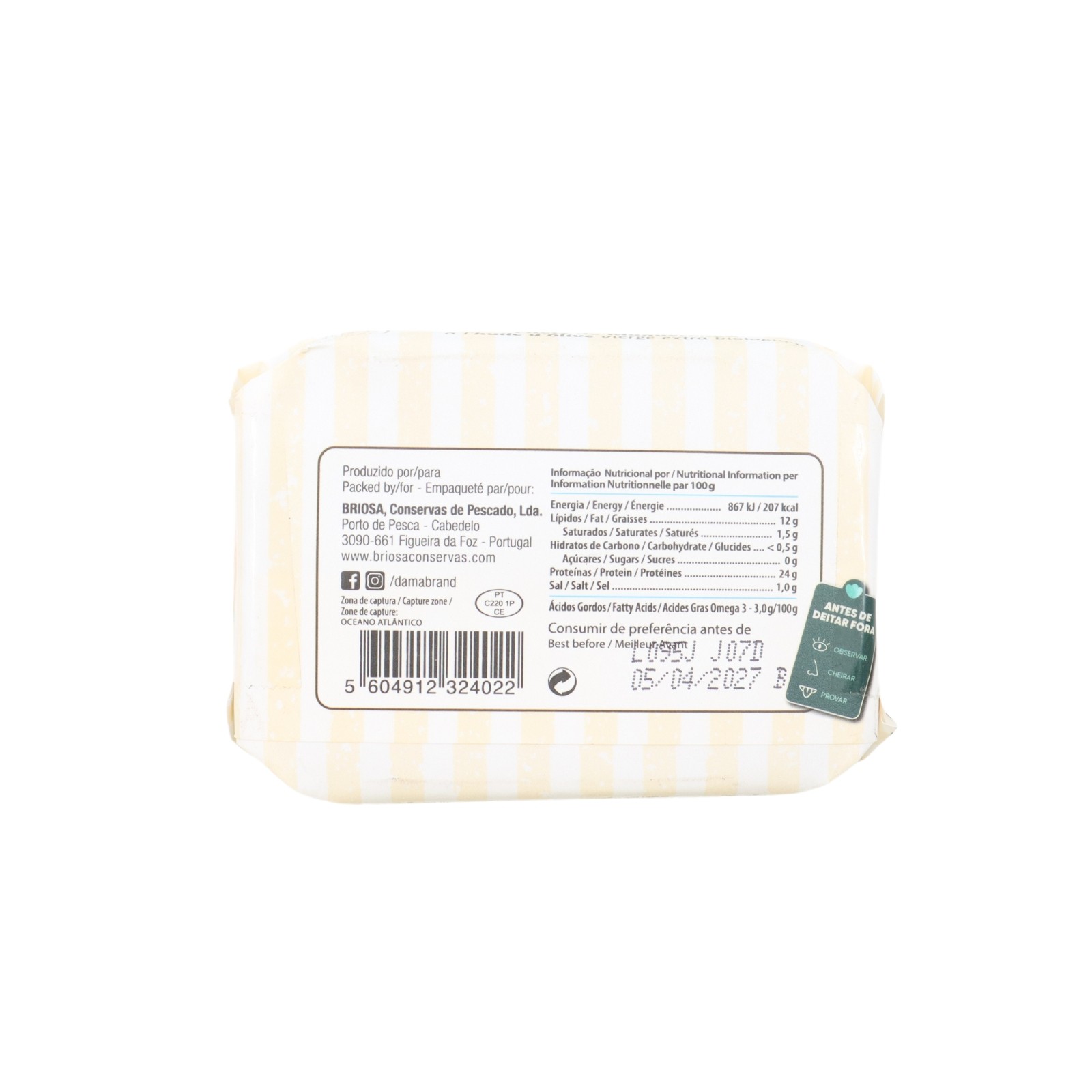 Dama Filetti di sgombro in olio extra vergine di oliva biologico