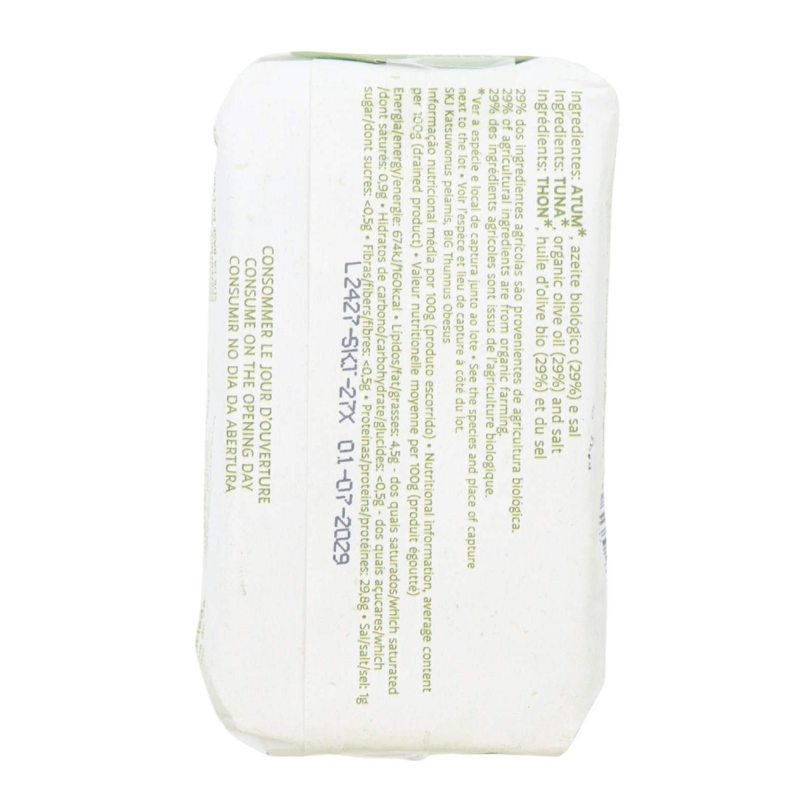 Santa Catarina Biosfera Filet de thon à l'huile d'olive biologique 120 g