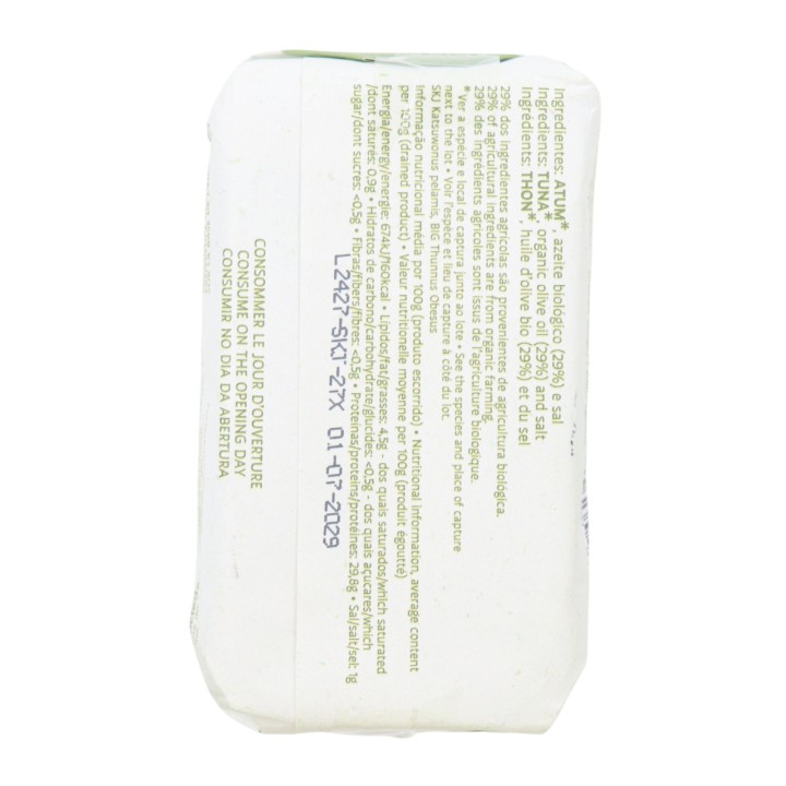 Santa Catarina Biosfera Filet de thon à l'huile d'olive biologique 120 g
