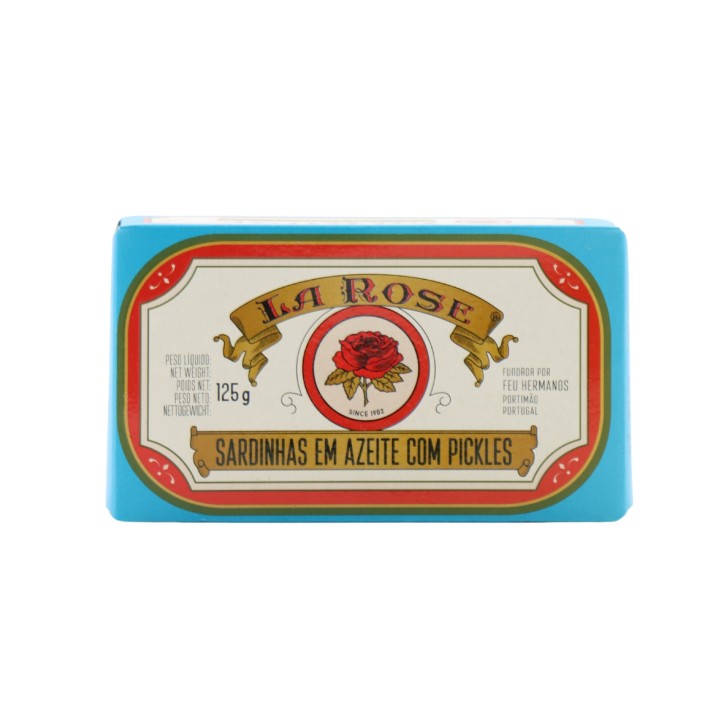 La Rose Sardines in Olive Oil with Pickles