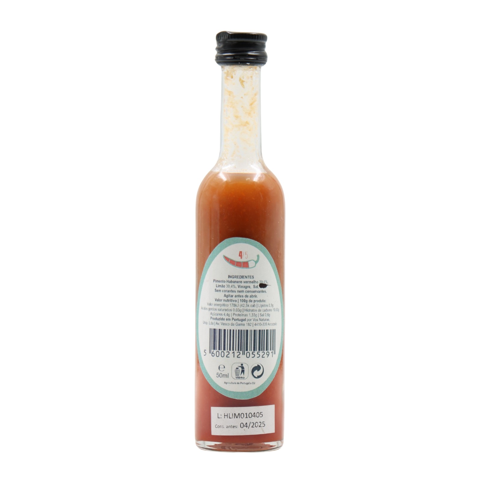 Vox Naturae Habanero Salsa Di Peperoncini Al Limone
