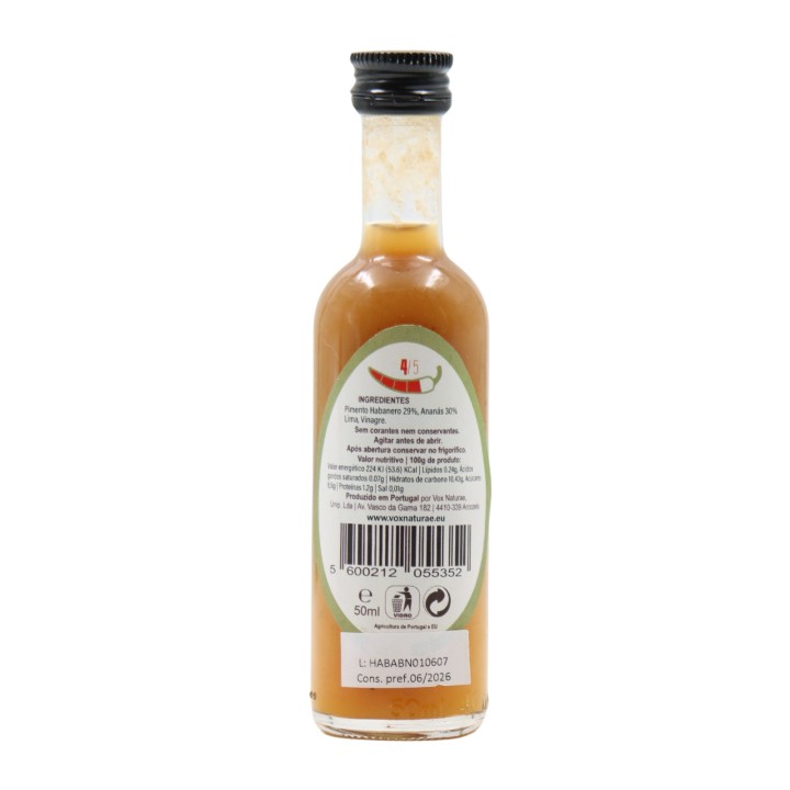 Vox Naturae Habanero Salsa Di Peperoncini Con Ananas