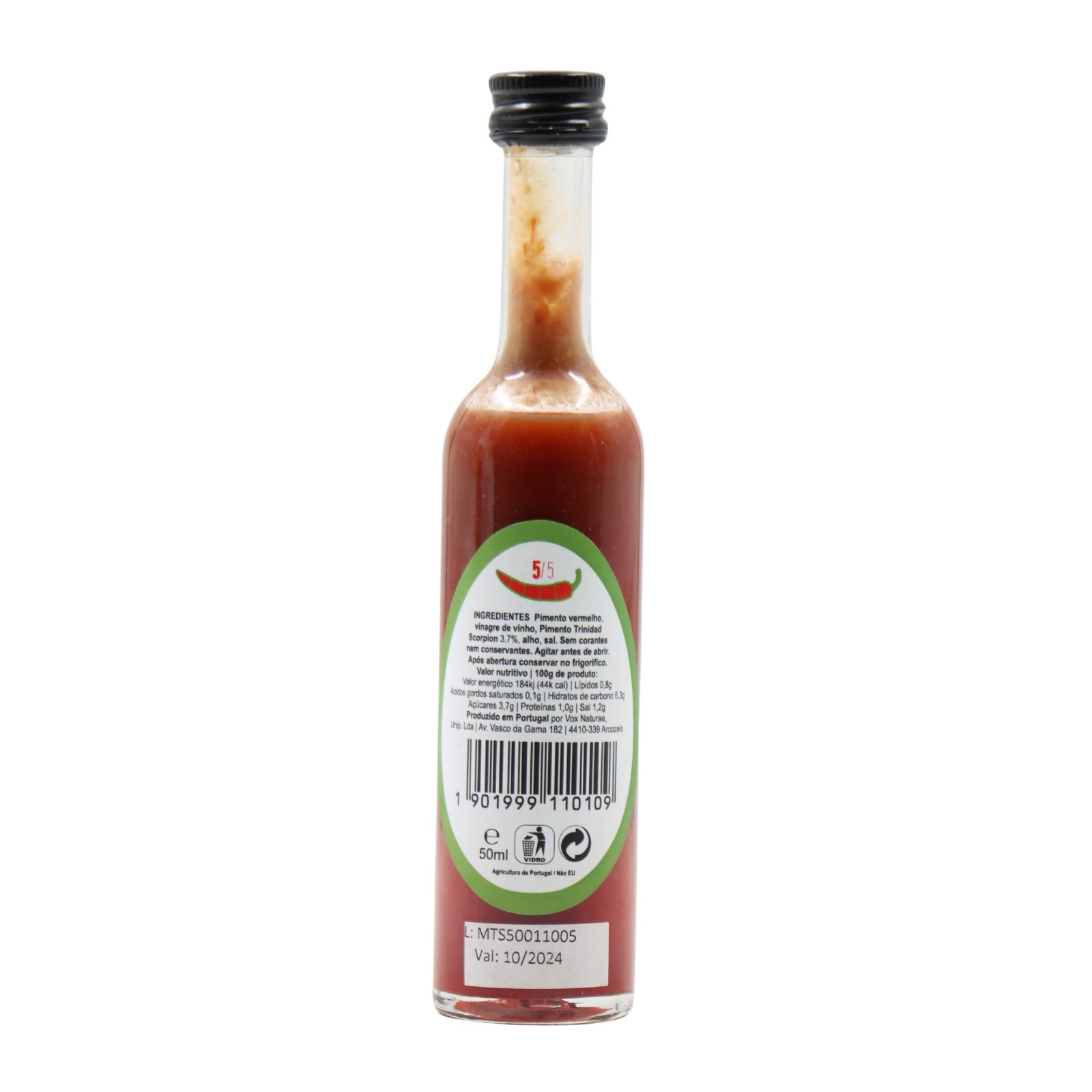 Vox Naturae Trinidad Scorpion Moruga Hot Pepper Sauce