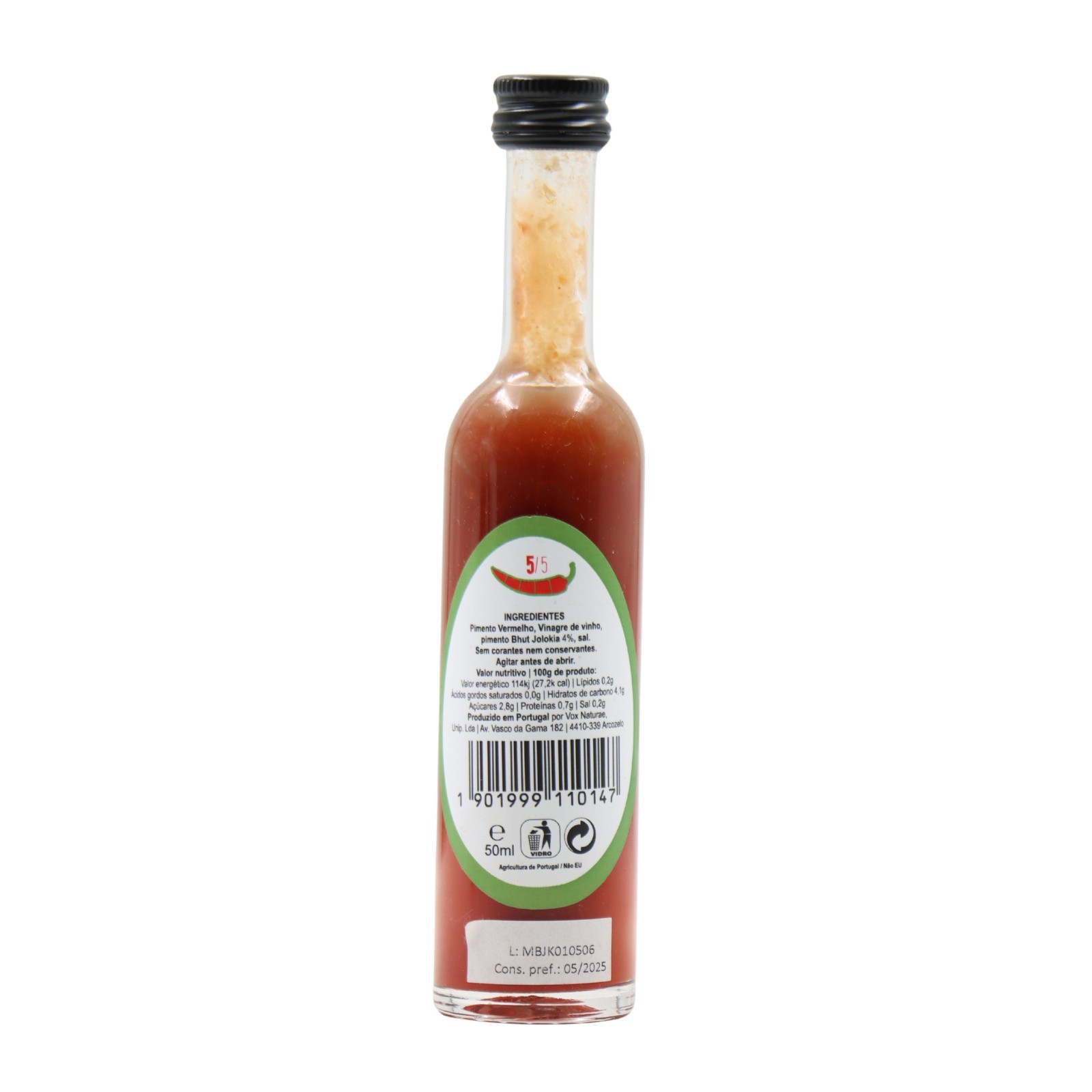 Vox Naturae Bhut Jolokia Hot Pepper Sauce