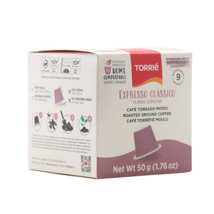 Torrié Expresso Clássico Cápsula Biocompostável Compativel Nespresso 10 unidades