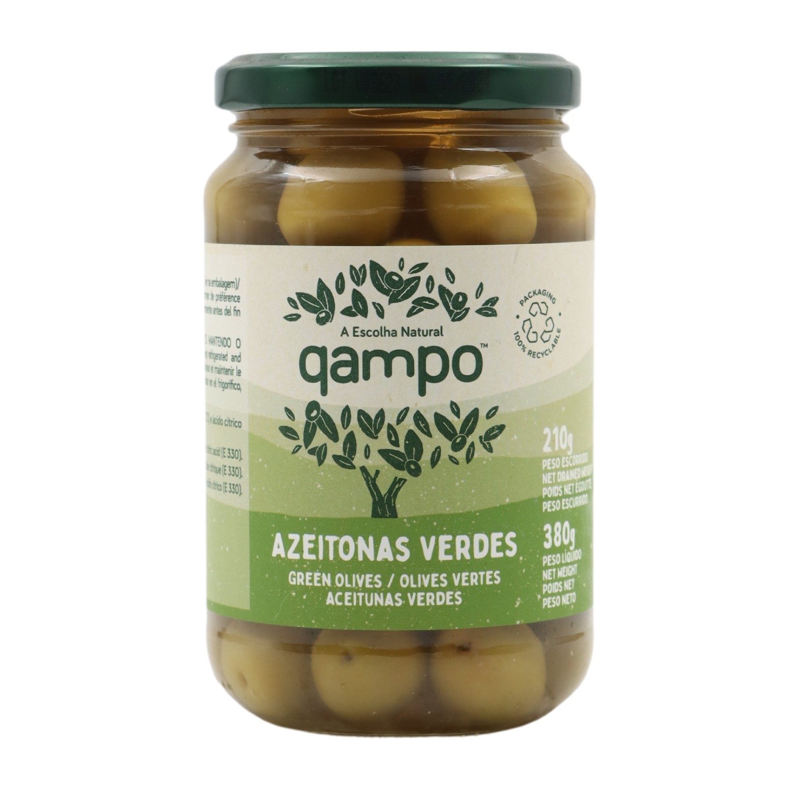 Qampo Olives vertes 210 g