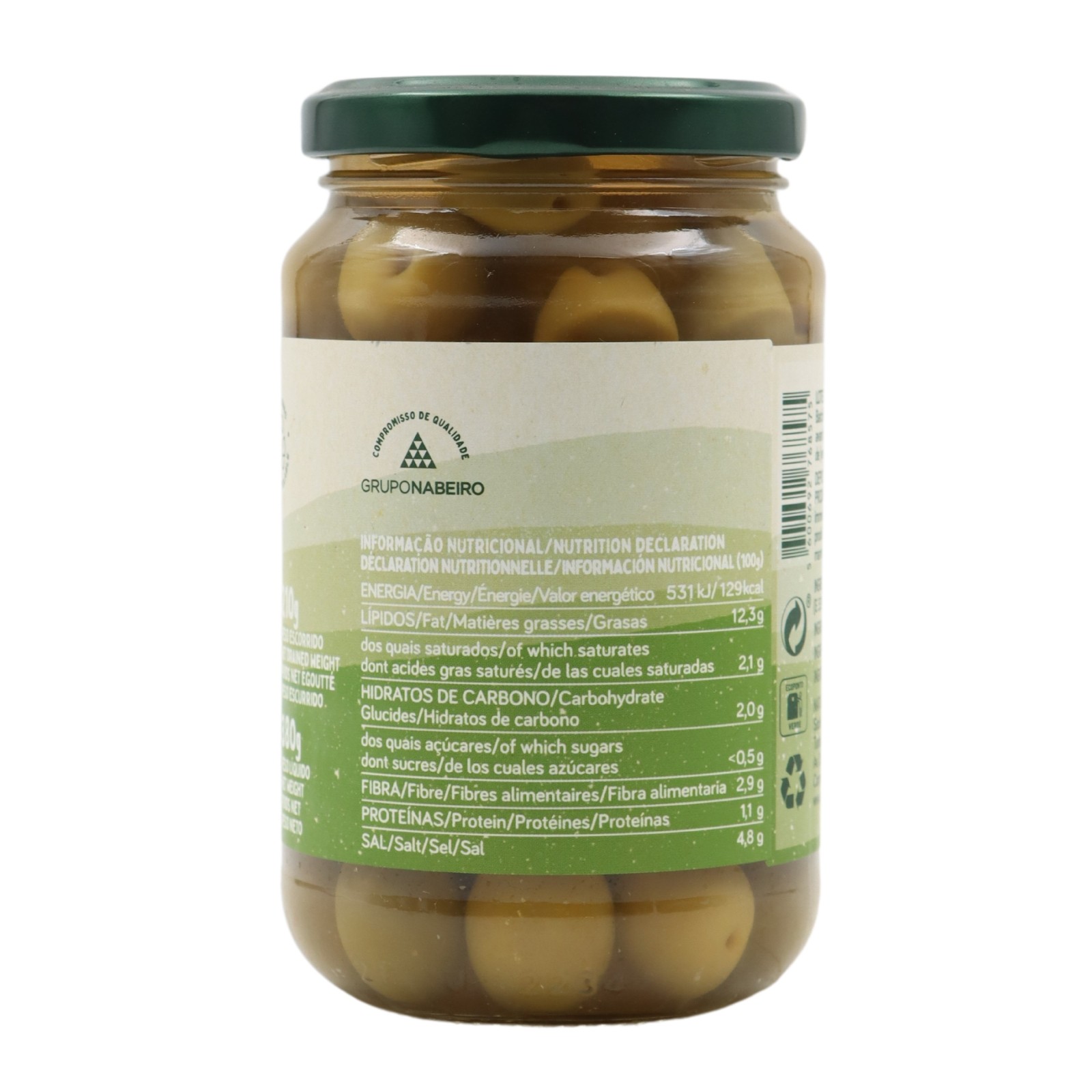 Qampo Olives vertes 210 g