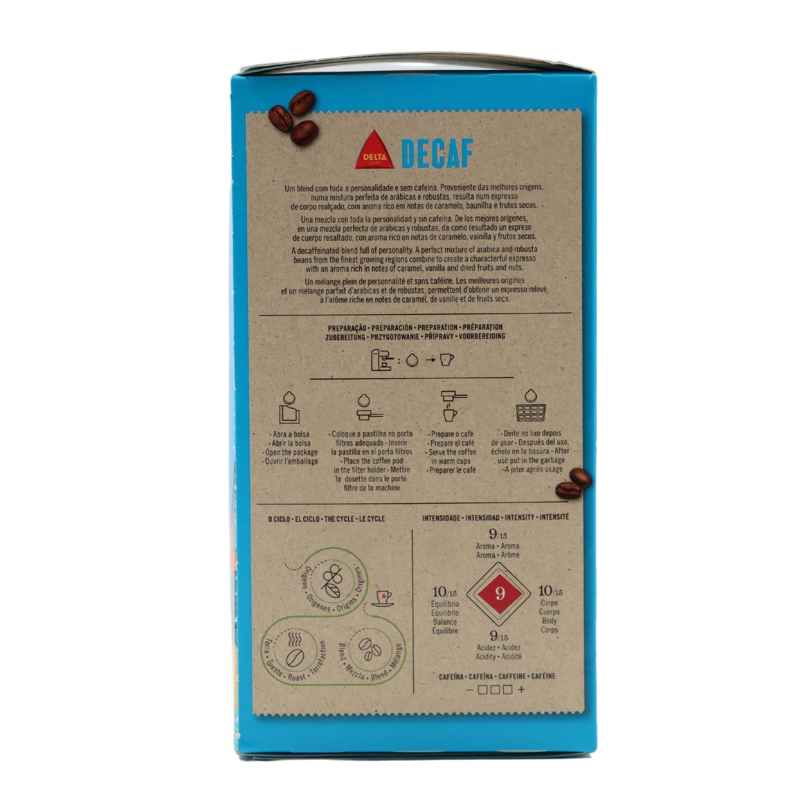 Delta Decaf Dosette de Cafés 16 unités