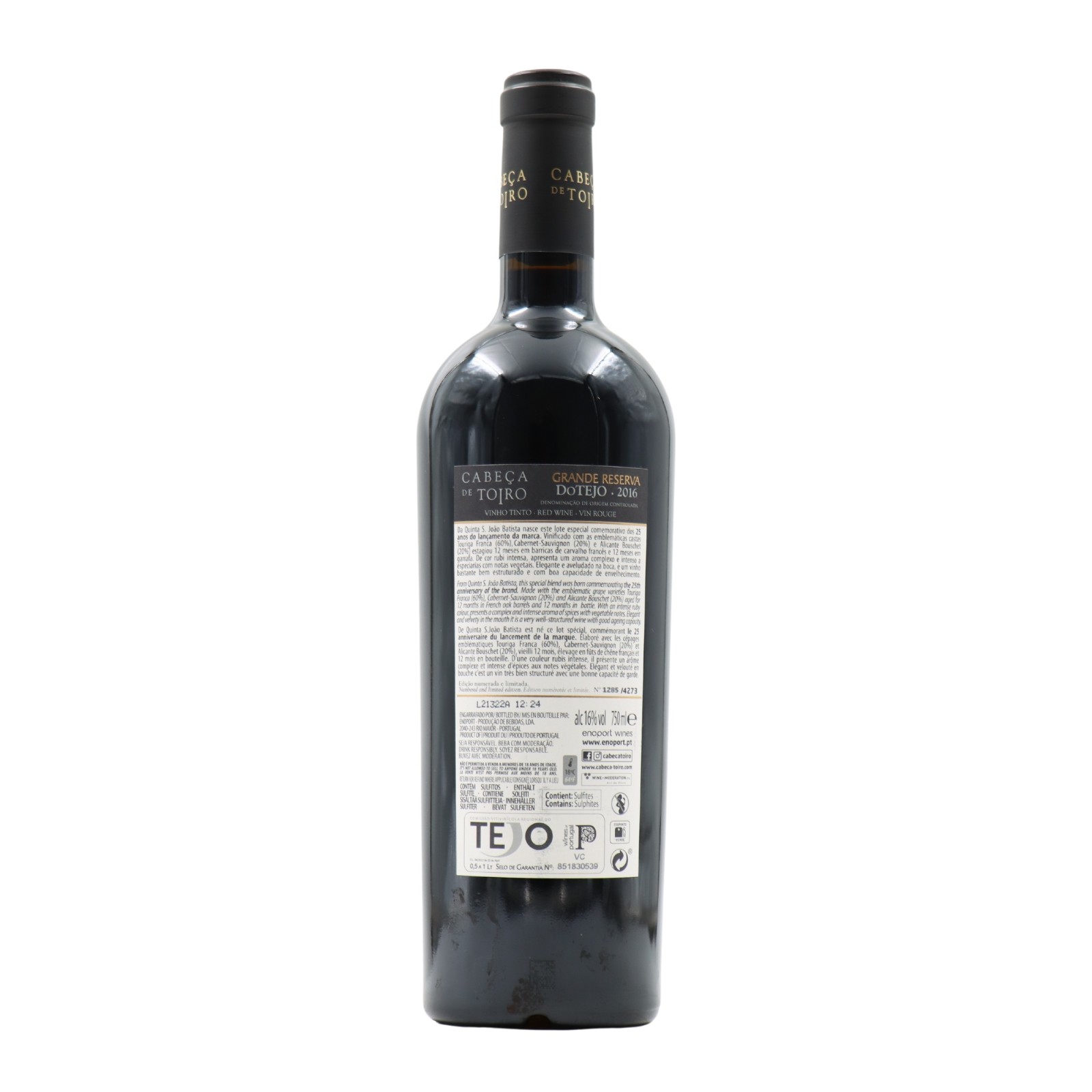 Cabeça de Toiro 25 Anos Rouge 2016