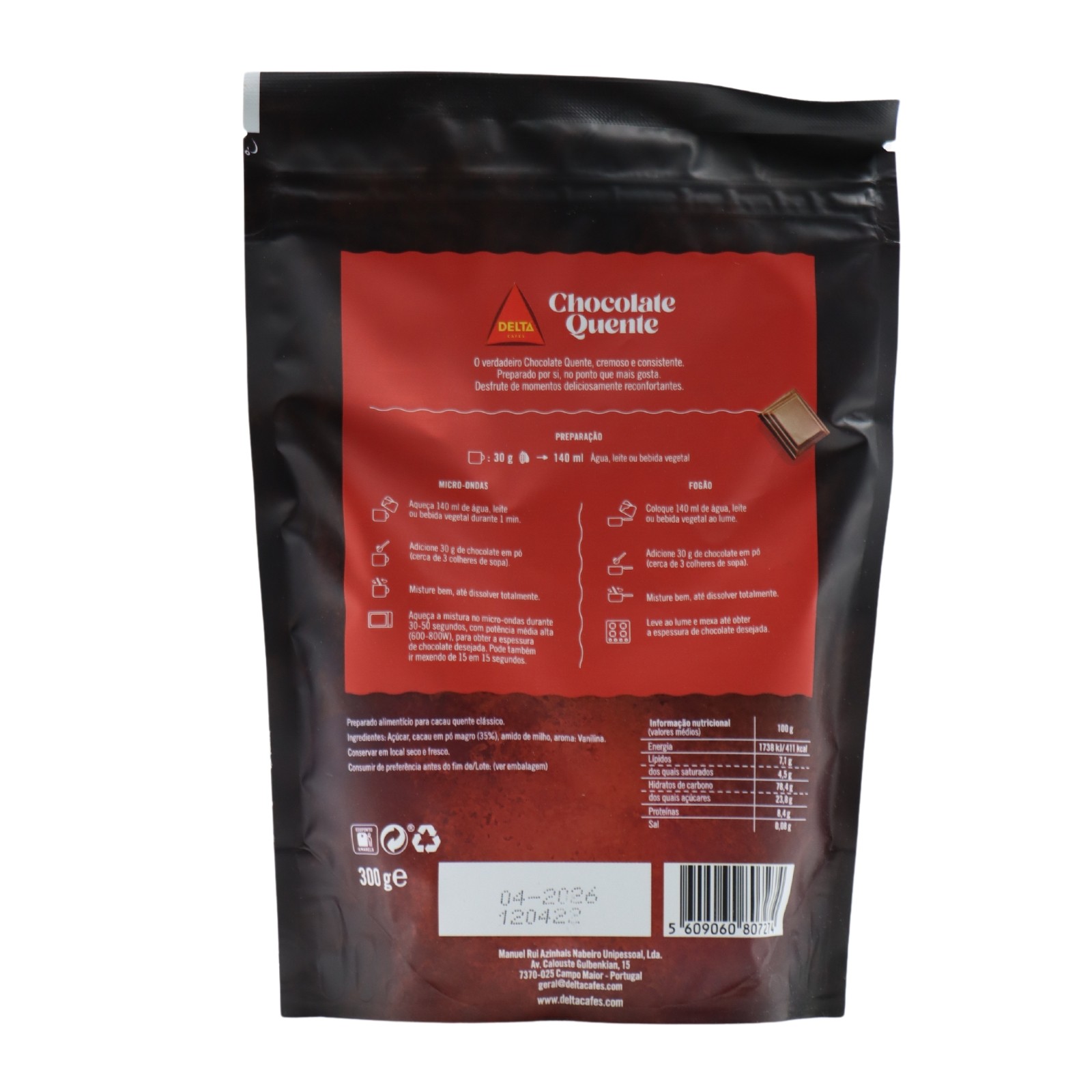 Delta Chocolate Quente Original 300 gramas
