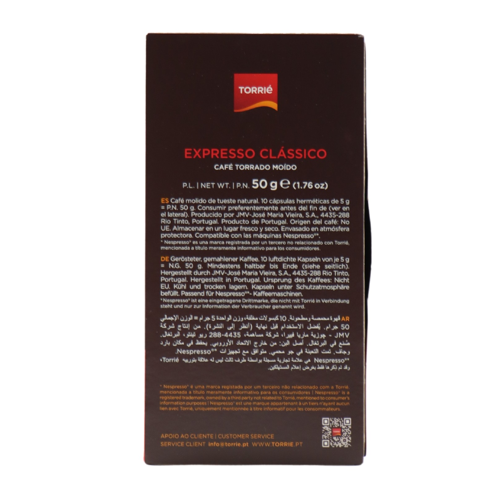 Torrié Expresso Classic Aluminum Capsule Nespresso Compatible 10 units
