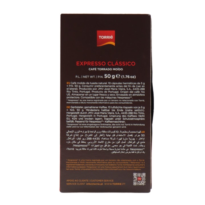 Torrié Expresso Classic Aluminum Capsule Nespresso Compatible 10 units
