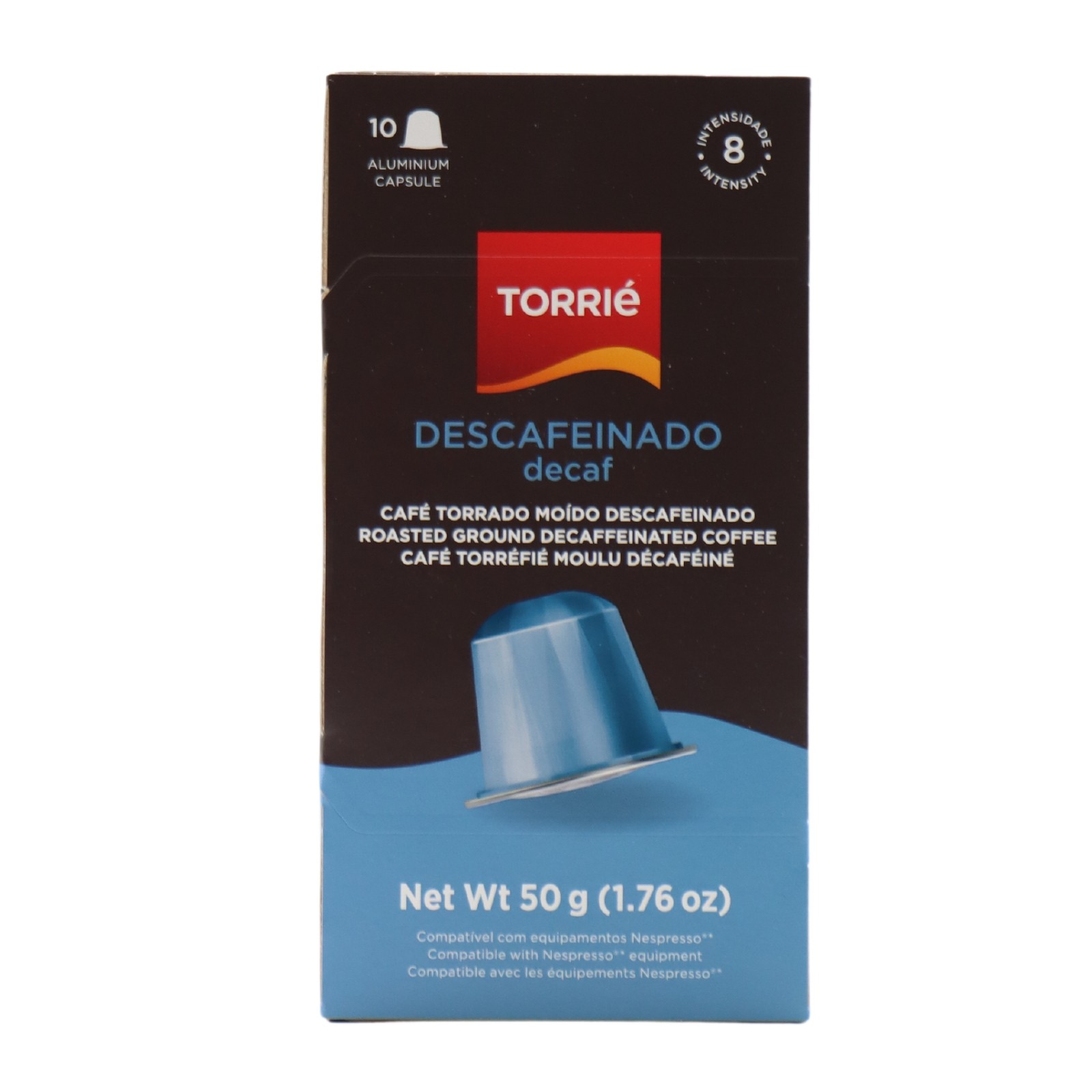 Torrié Decaf Capsule en aluminium Nespresso Compatible 10 unités