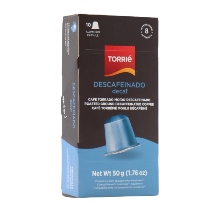 Torrié Decaf Capsule en aluminium Nespresso Compatible 10 unités