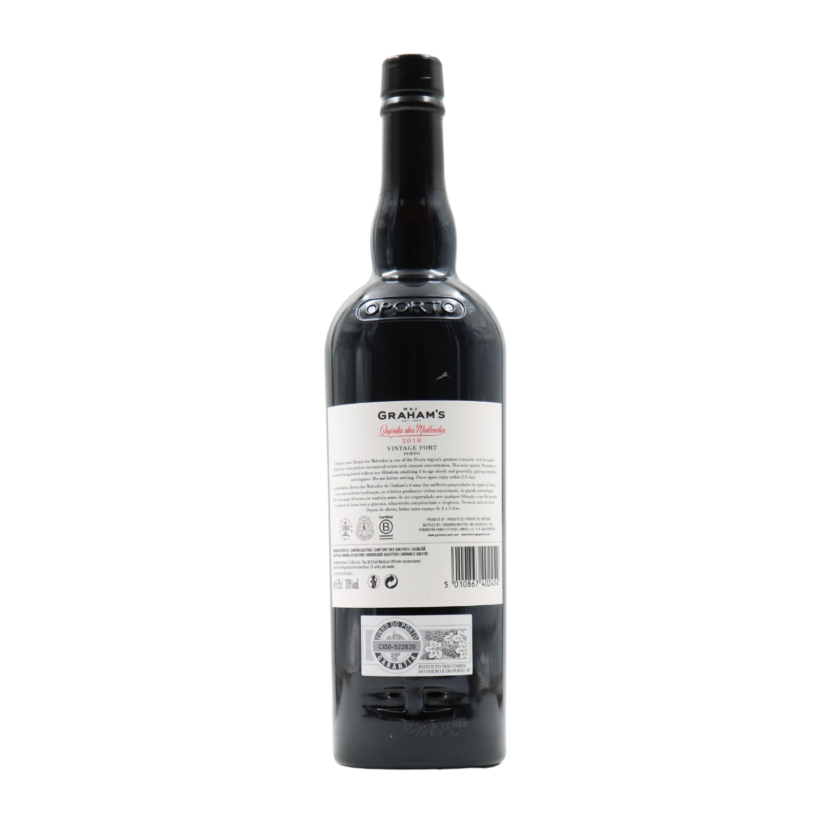 Grahams Quinta dos Malvedos Vintage Port 2018