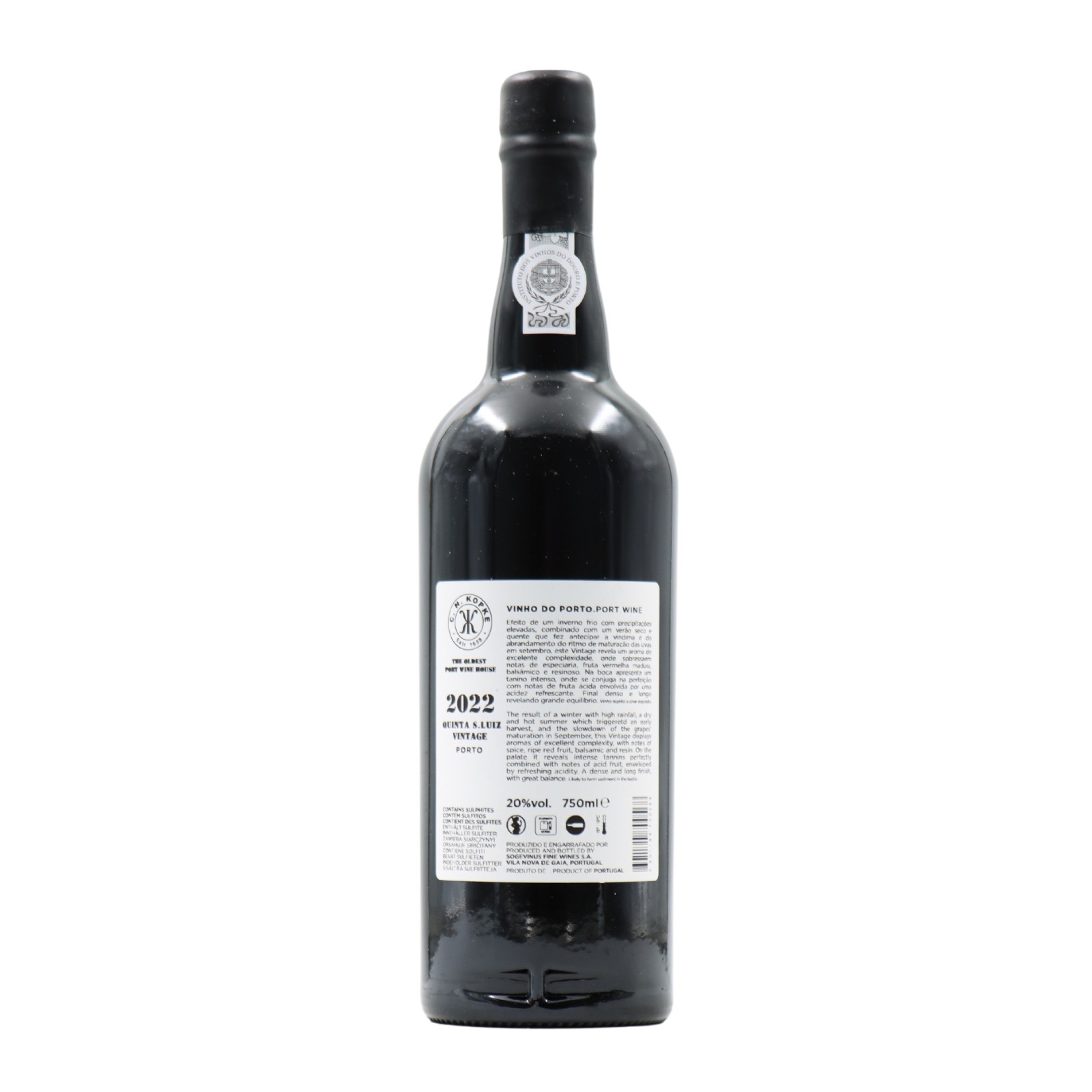 Kopke Vintage Quinta de São Luiz Porto 2022