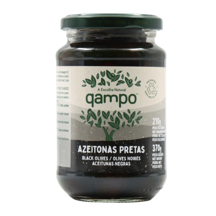 Qampo Olives noires 210g