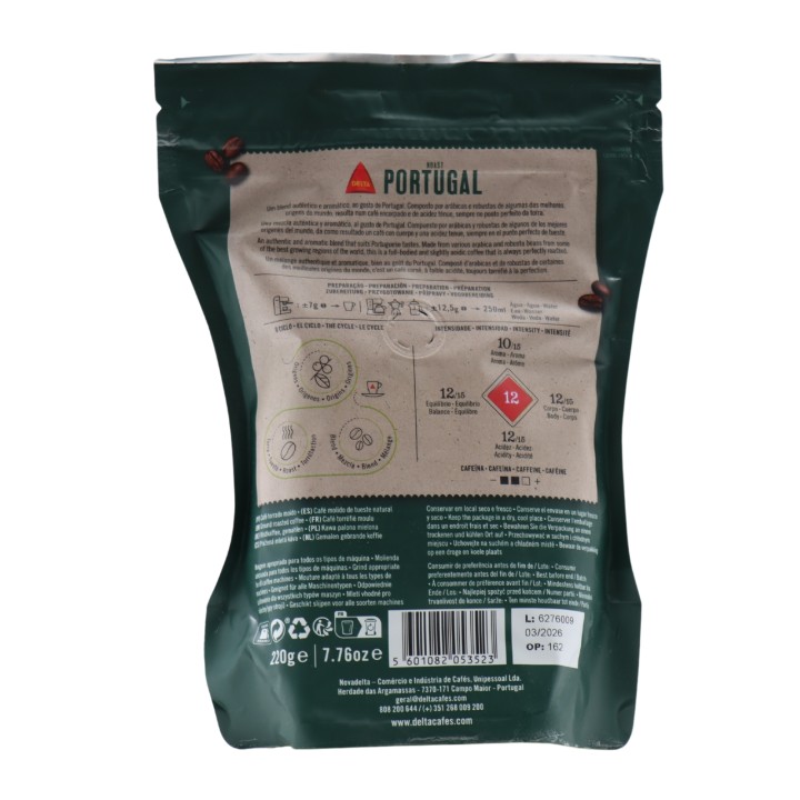 Delta Caffè macinato Portogallo 220 grammi