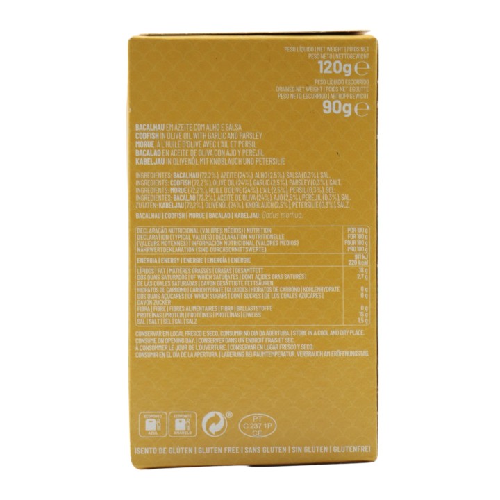Manná Codfish In Olive Oil With Garlic And Parsley