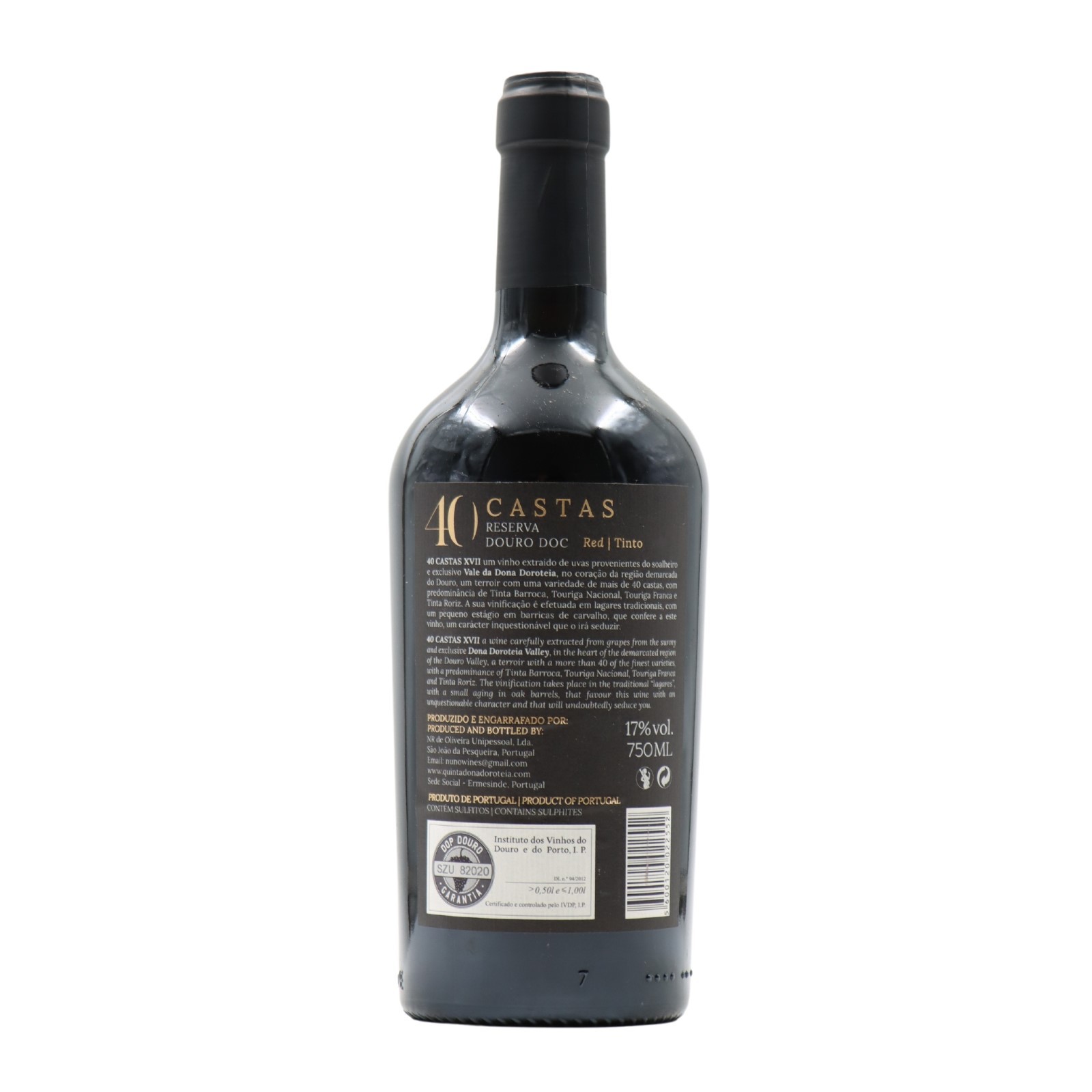 40 Castas 17º Reserva tinto 2019