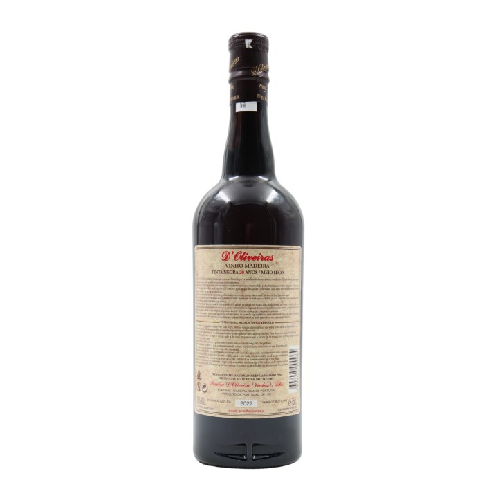 D´Oliveiras Medium Dry 20 anni Madeira