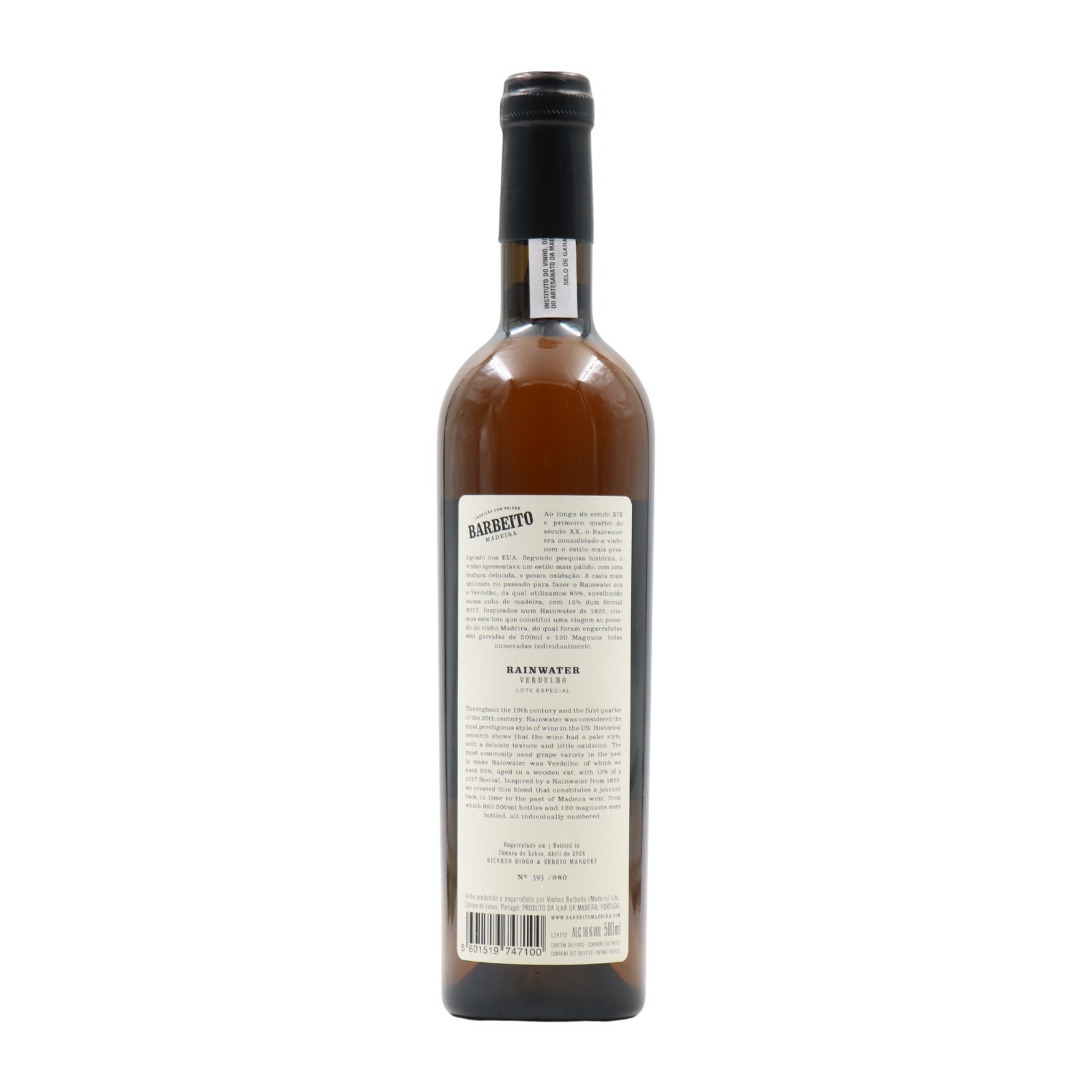 Barbeito Rainwater Verdelho Sercial Madeira