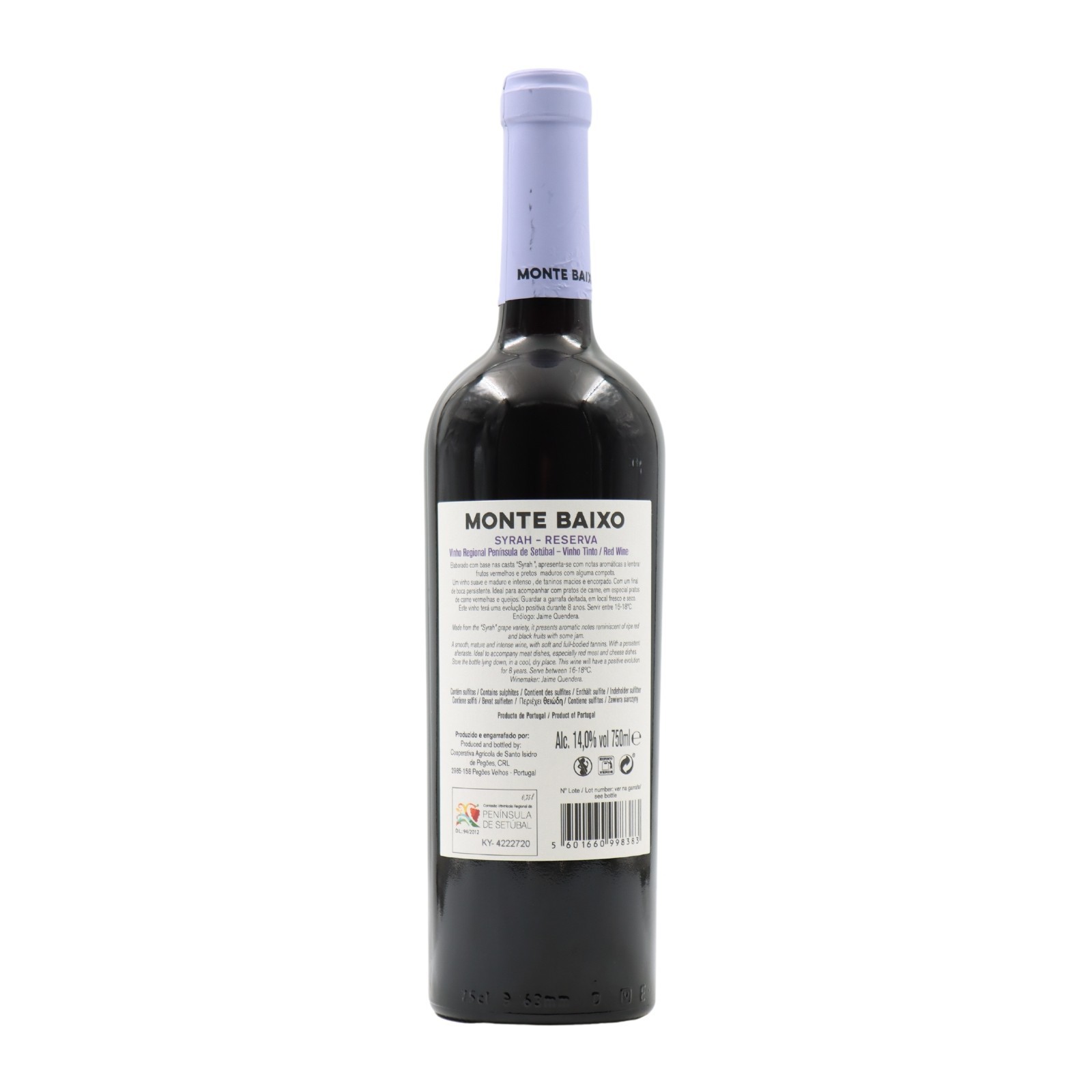 Monte Baixo Setúbal Syrah Rot 2023