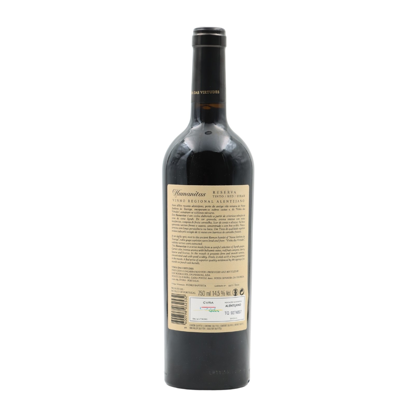 Humanitas Reserve Syrah Red 2019