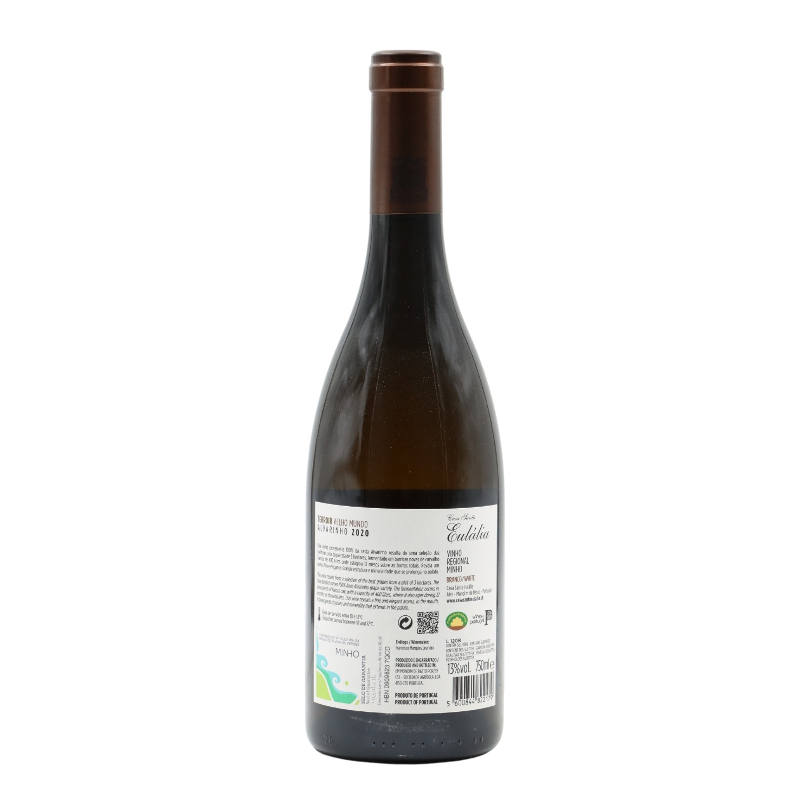 Santa Eulália Terroir Velho Mundo Alvarinho Bianco 2020