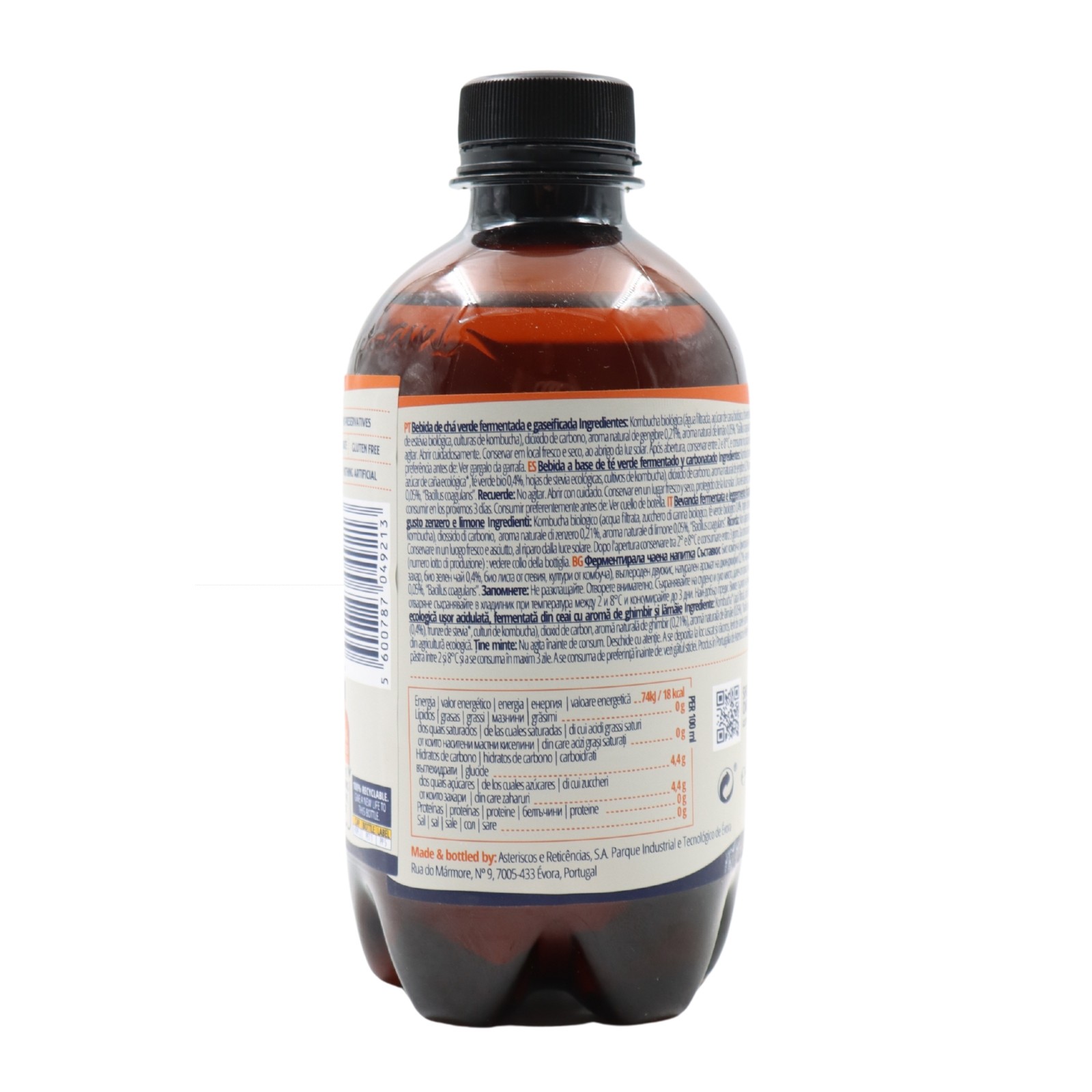Captain Kombucha Zenzero e limone 400ml