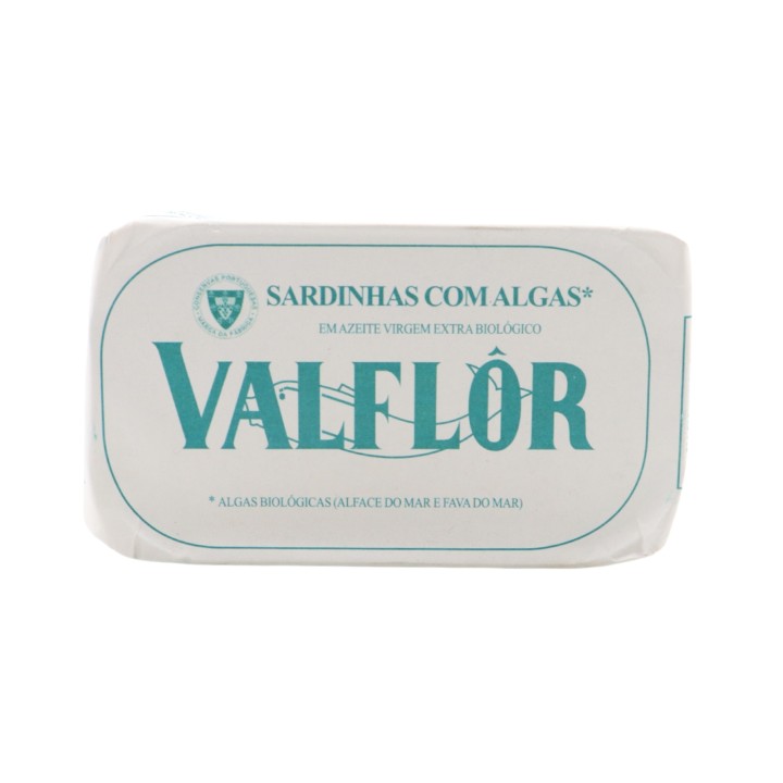 Valflor Sardines in Organic olive Oil with Seaweed