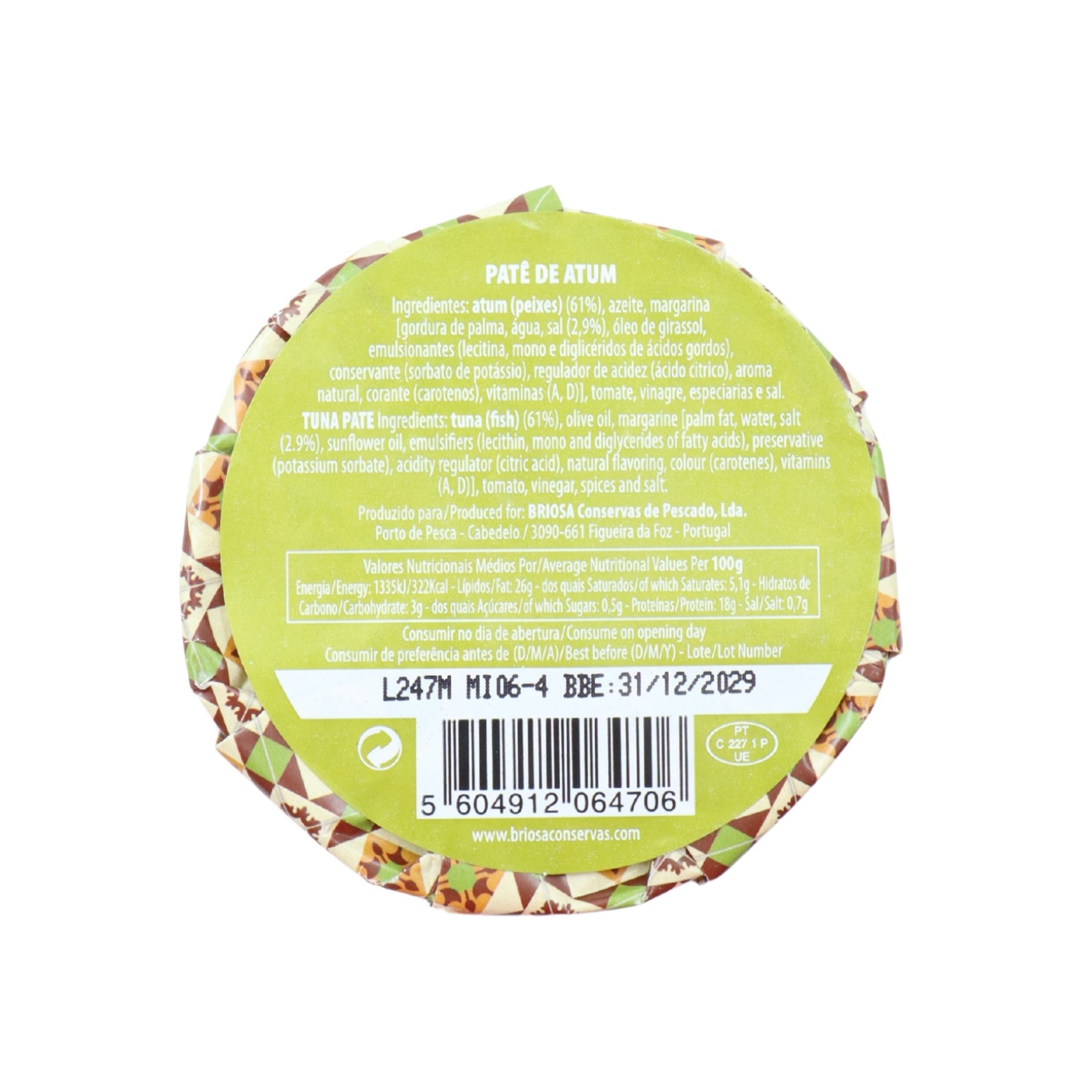 Briosa Gourmet Thon Pâté