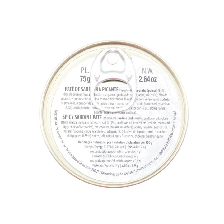 Porthos Würzige Sardinenpastete