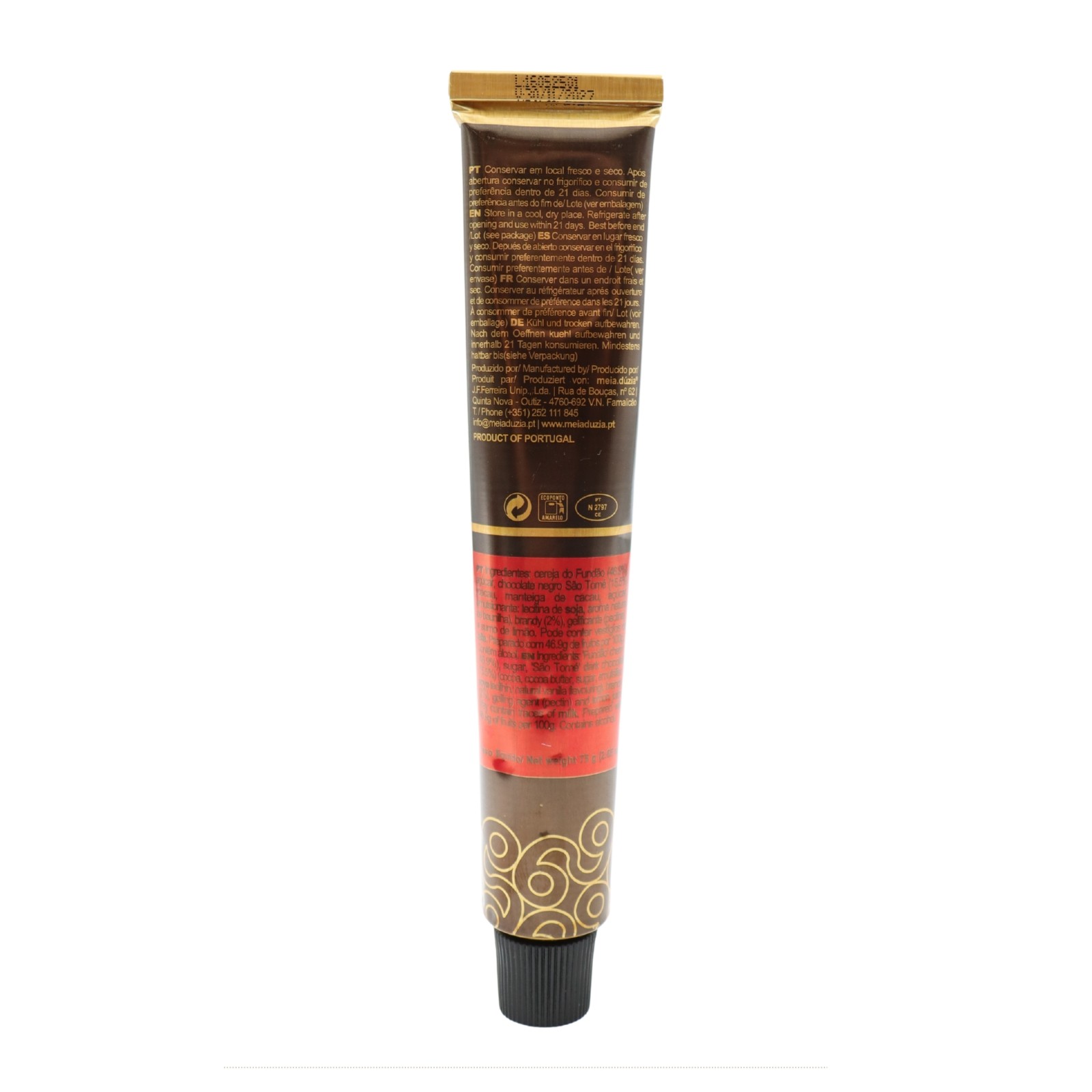 Meia-Dúzia São Tomé Dark Chocolate Cream with Cherry and Brandy