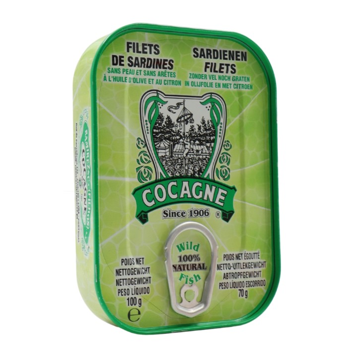 Cocagne Skinless and Boneless Sardines Fillets with Lemon