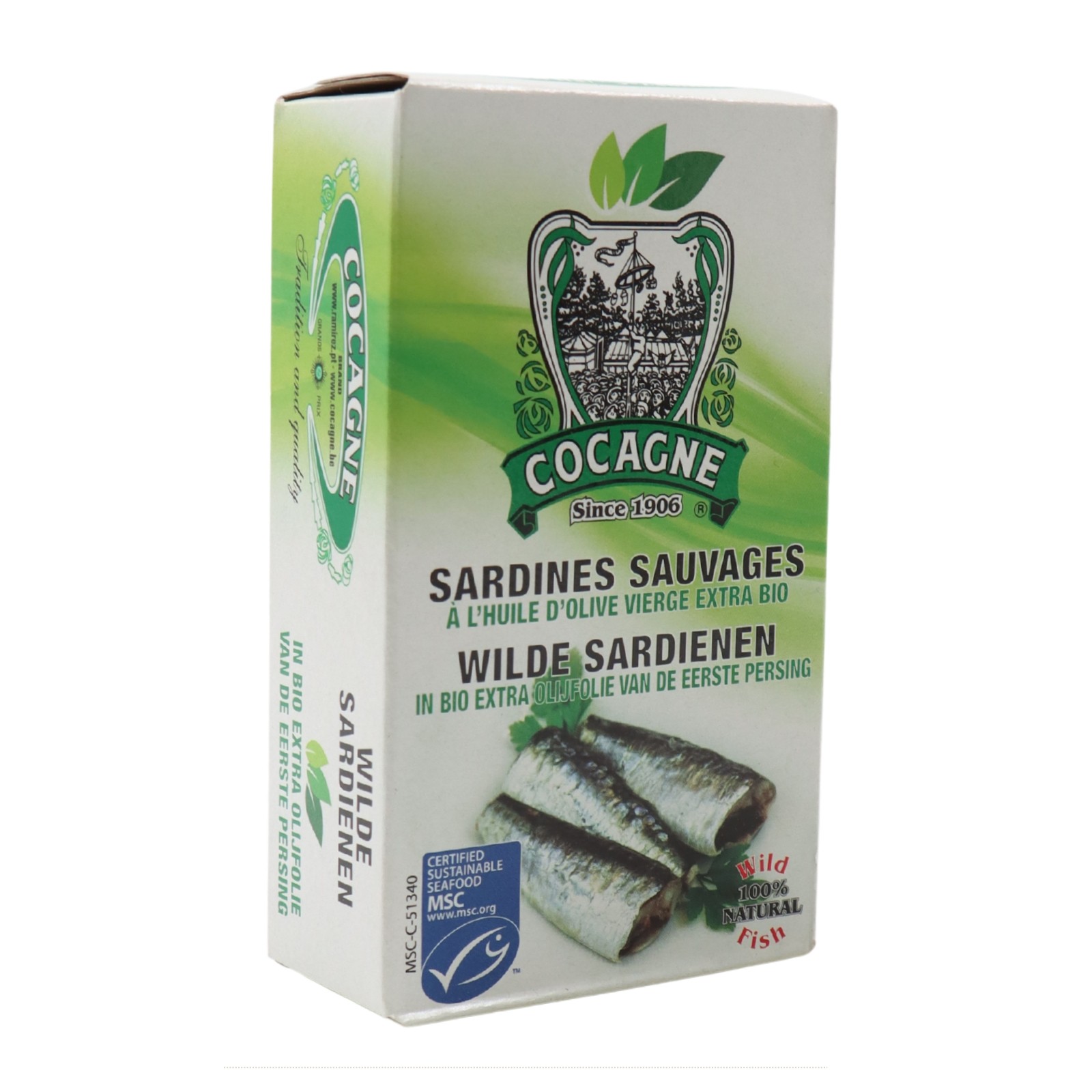 Cocagne Sardinhas Selvagens em Azeite Biologico