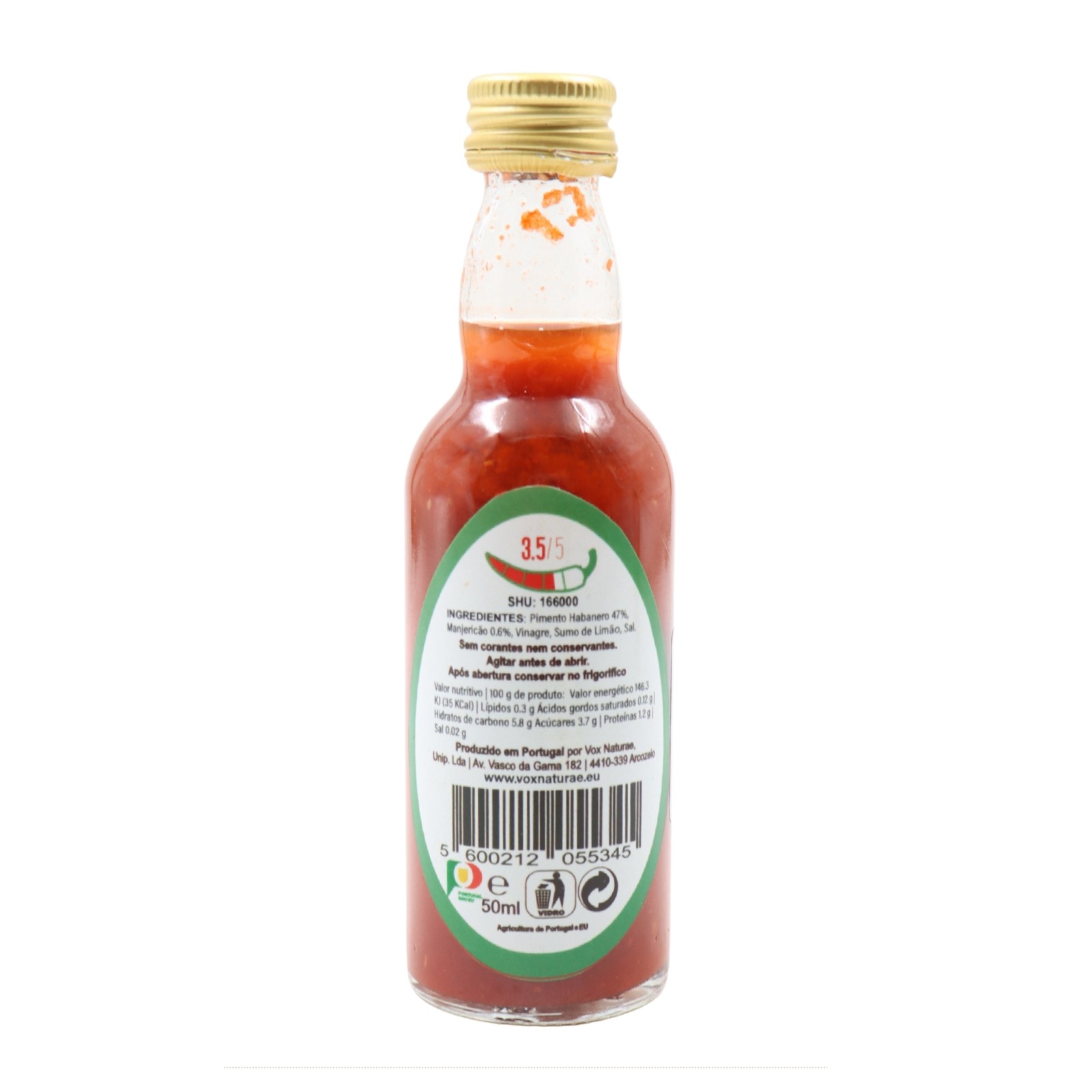 Vox Naturae Habanero Hot Pepper Sauce with Basil