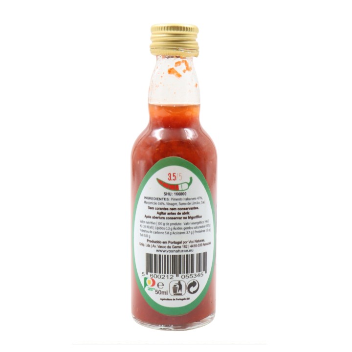 Vox Naturae Habanero Hot Pepper Sauce with Basil