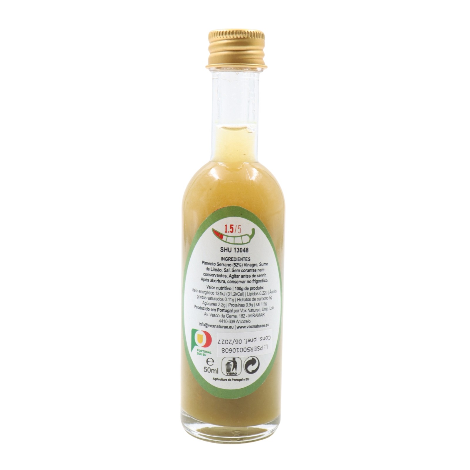 Vox Naturae Salsa de Pimiento Verde Serrano