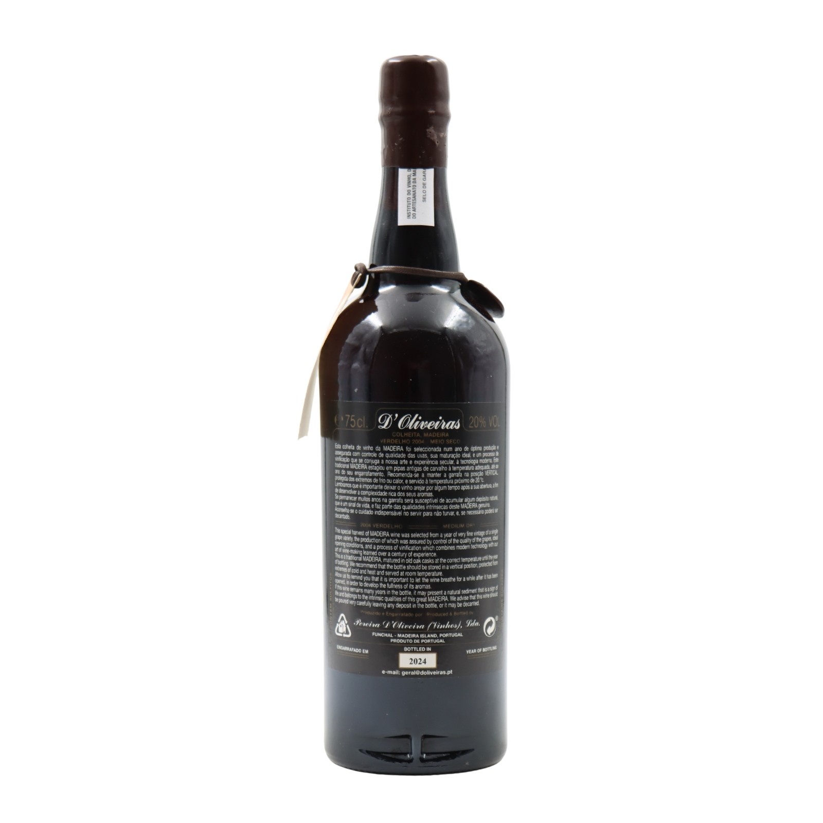 D´Oliveiras Verdelho Medium Dry Madeira 2004