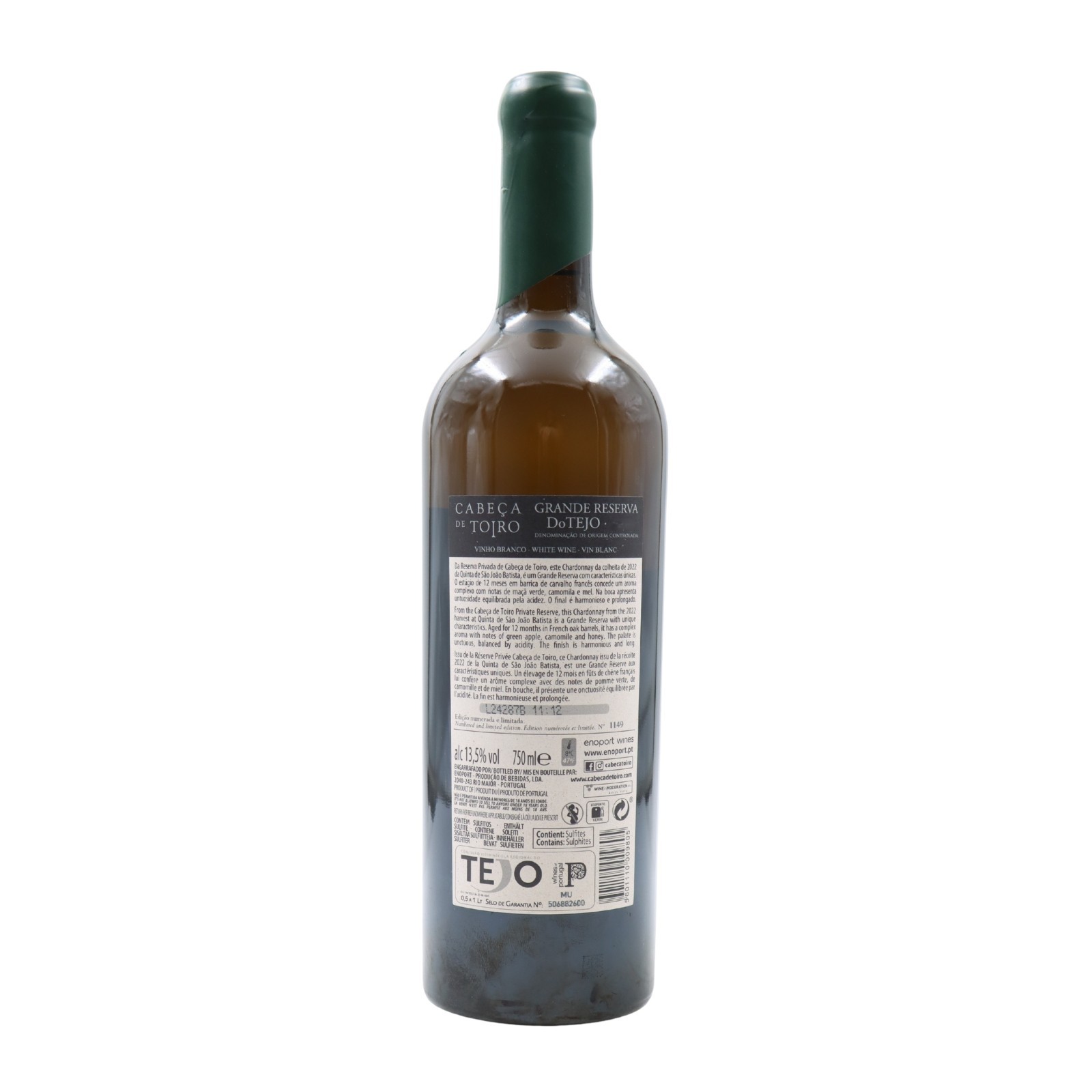 Cabeça de Toiro Chardonnay Reserva Privada Branco 2022