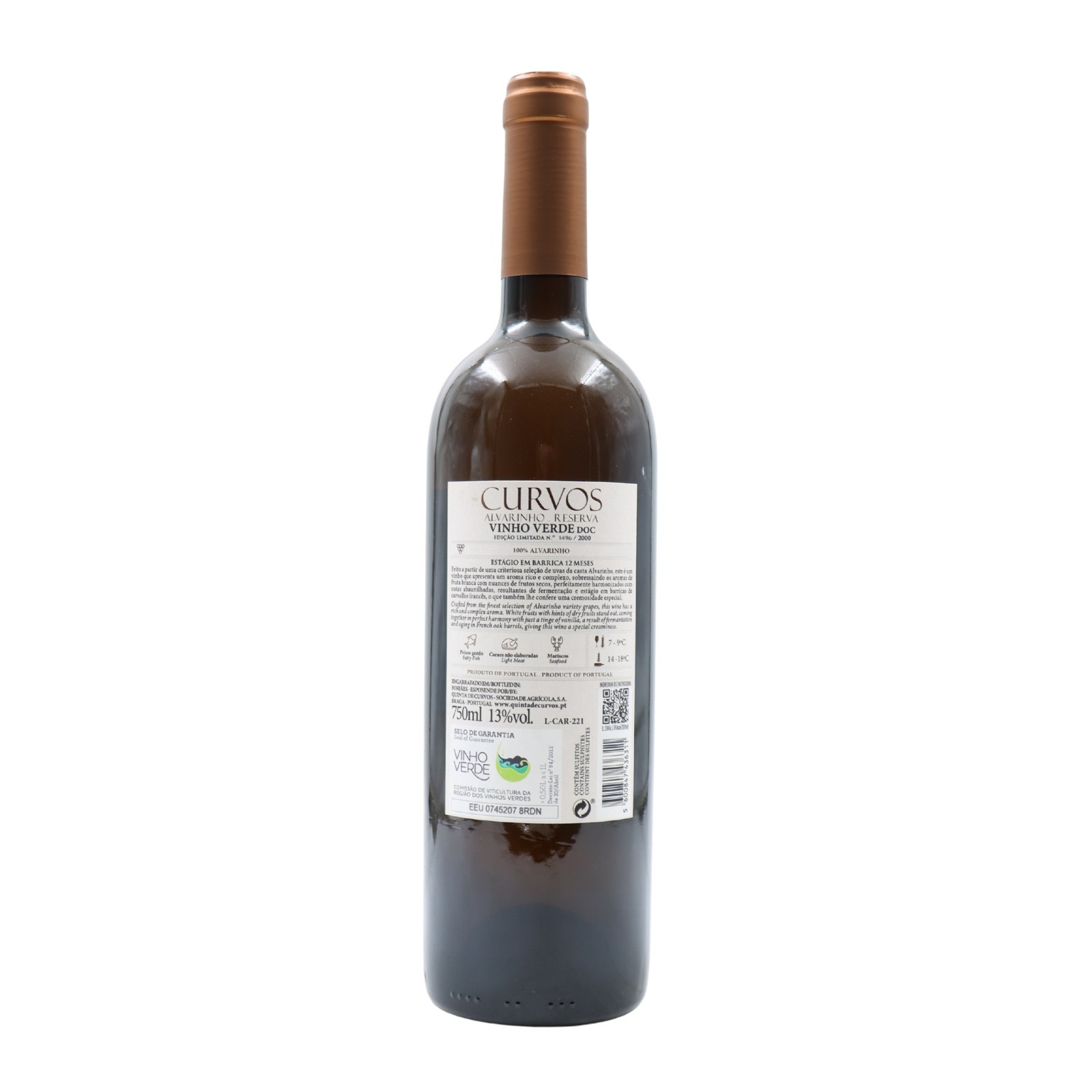 Curvos Alvarinho Reserva Branco 2022