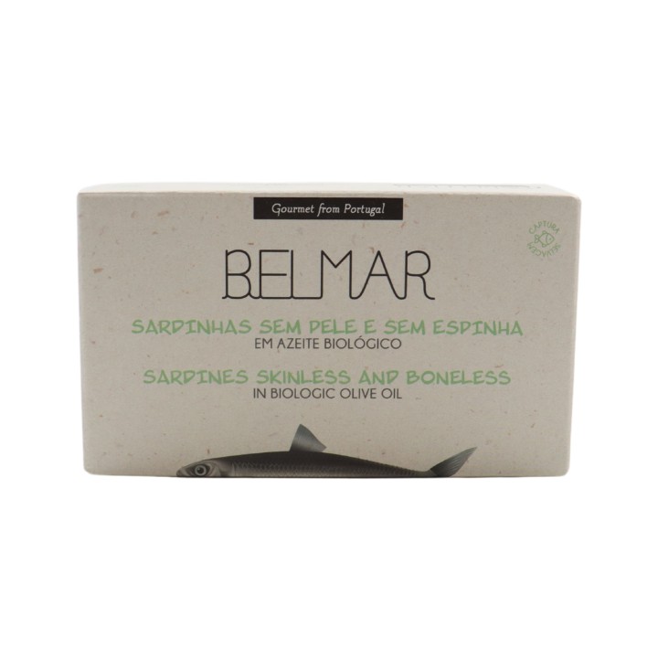 Belmar Skinless and Boneless Sardines in Organic Olive Oil