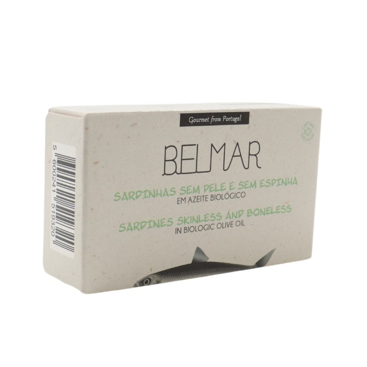 Belmar Skinless and Boneless Sardines in Organic Olive Oil