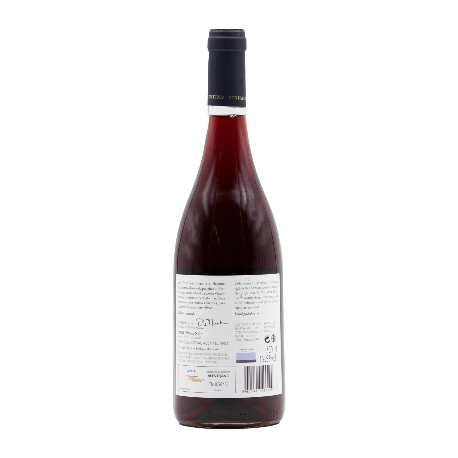 Vicentino Naked Pinot Noir Red 2024